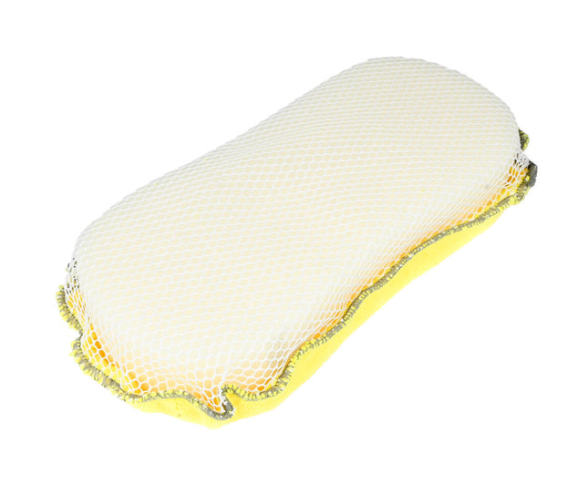2-in-1 Autospons 23,5x10,5 cm - Microvezel & Nettextuur voor Autolak en Ruiten