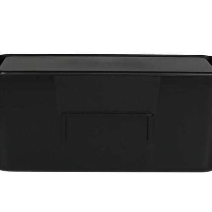 Zwarte Kabelbox 31x13.5x13 cm met Deksel voor Kabelbeheer en Veiligheid