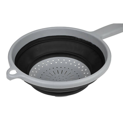 Opvouwbaar Zwart Vergiet 22cm - Ideaal voor Keuken en Vakantie