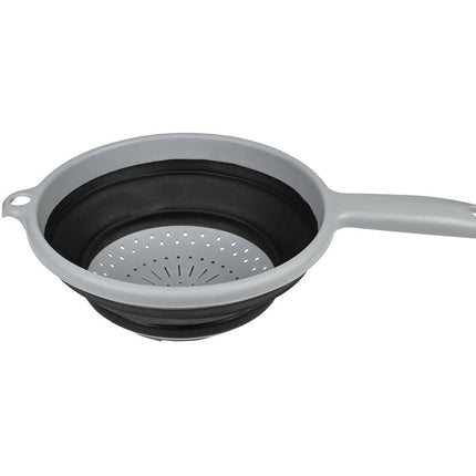 Opvouwbaar Zwart Vergiet 22cm - Ideaal voor Keuken en Vakantie