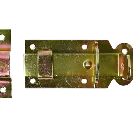 Deurschuif 4" 100 mm Recht, met Hangslotoptie, Inclusief Bevestiging