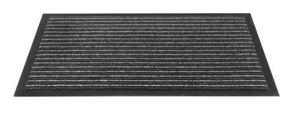 Deurmat schoonloop 90 x 150 cm antraciet streep – Afmeting 90 x 150 cm