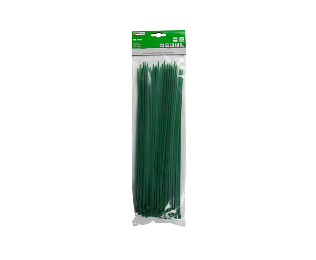 Groene Kabelbinders 3.6x300mm, 100 Stuks, Ideaal voor Kabelbeheer