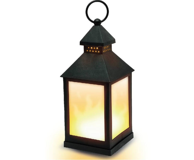 LED Lantaarn Flame Effect, 10,5x10,5x24cm, 12 SMD LEDs, Indoor Decoratie