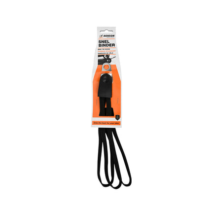 Snelbinderset Zwart - Elastisch 60x3x1cm voor Fietsbagagedrager