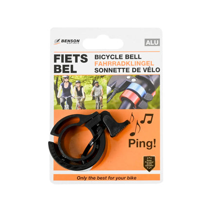Fietsbel 39 mm Alu, Compact & Snel Monteerbaar voor Veilig Fietsen