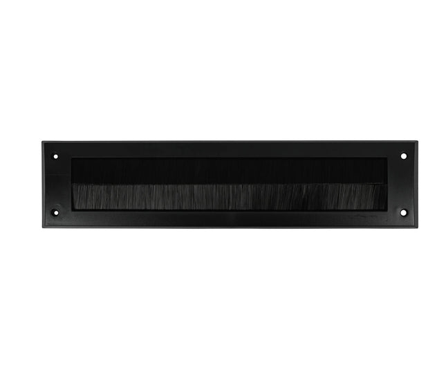 Brievenbus Tochtafsluiter Zwart 340x79mm, Houdt Koude Lucht Buiten