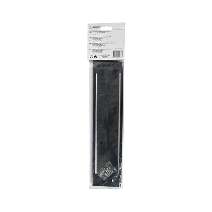Brievenbus Tochtafsluiter Zwart 340x79mm, Houdt Koude Lucht Buiten
