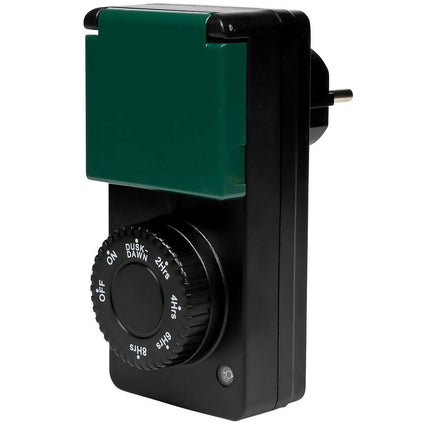 Tijdschakelaar Sensor Buiten, 230V, 8A, IP44, Dag/Nacht, Afteltimer.