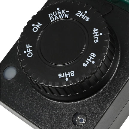 Tijdschakelaar Sensor Buiten, 230V, 8A, IP44, Dag/Nacht, Afteltimer.