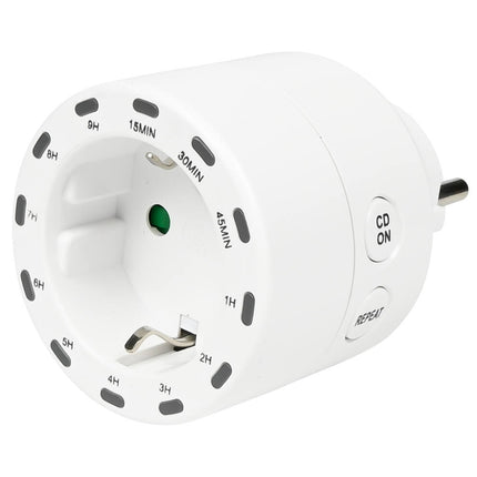 Tijdschakelaar Rond: 15-540 min, 230VAC, max 2800W, apparaatbeheer