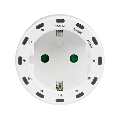 Tijdschakelaar Rond: 15-540 min, 230VAC, max 2800W, apparaatbeheer