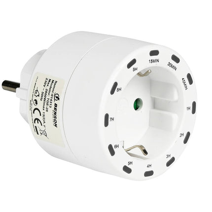 Tijdschakelaar Rond: 15-540 min, 230VAC, max 2800W, apparaatbeheer