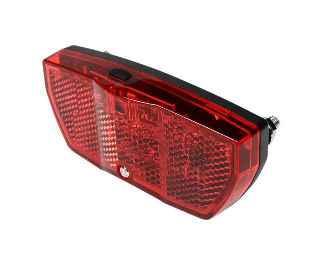 LED Fietsachterlicht 3 Lumen, 3 standen, IPX3, incl. batterijen, universeel
