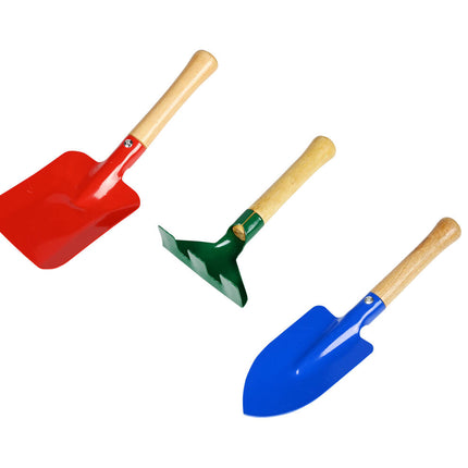 Kinder Tuingereedschap Set 3-delig: Schep, Bezem, Bladhark, 3+ jaar