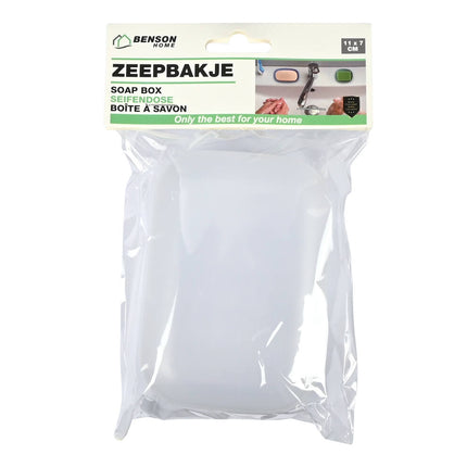Groot Zeepbakje 11x7x3cm - Veilig voor Thuis, Douche of Reizen