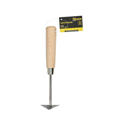 Verfschraper Driehoek 21 cm, 55x55x55 mm, ideaal voor kozijnen.