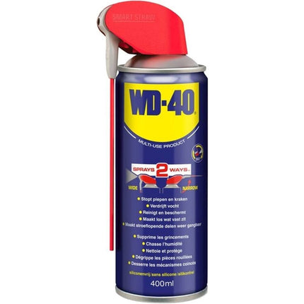 WD-40 400 ml Smart Straw: Roestbescherming & precisiesmering met Spray2Ways.