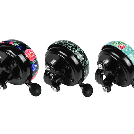 Fietsbel 54 mm Chroom: Krachtige klank, eenvoudig te monteren.