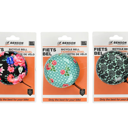 Fietsbel 54 mm Chroom: Krachtige klank, eenvoudig te monteren.