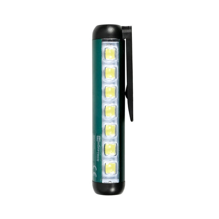 Mini Oplaadbare Zaklamp, Magneetclip, 7x SMD + LED, 4 Standen