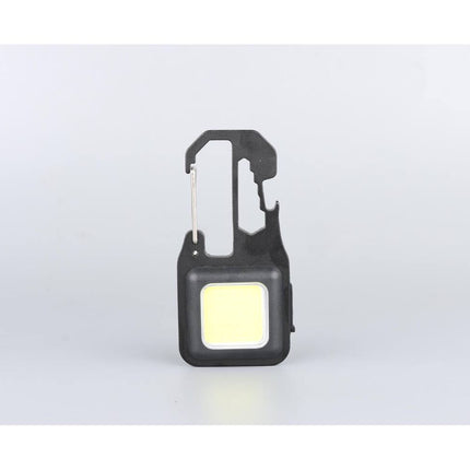 COB Sleutelhanger Zaklamp, 380 Lumen, 4 Modi, Oplaadbaar, Met Karabijnhaak