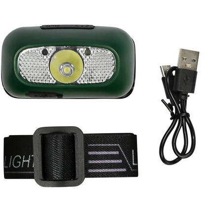 Oplaadbare Hoofdlamp 3W met Bewegingssensor voor Kamperen