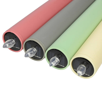 Solar-Gartenfackel: 97,5 cm, gelbes Licht, 6-8 Std., polykristallin, wetterfest