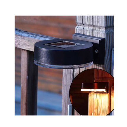 Ronde Solar Wandlamp, 600 mAh, 6-8 uur licht, weerbestendig, balkon.