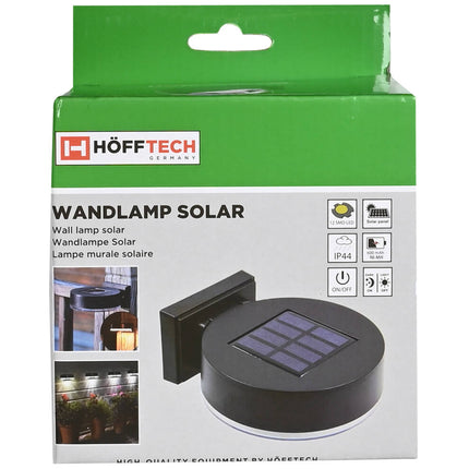 Ronde Solar Wandlamp, 600 mAh, 6-8 uur licht, weerbestendig, balkon.