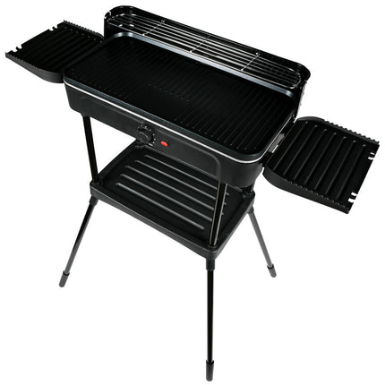 Elektrische 2-in-1 Grill: Tafel- & Staand Model, 2200W, 50x25 cm