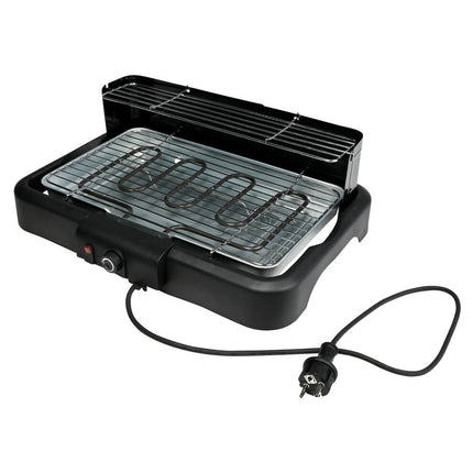 Elektrische BBQ 2-in-1: 1800W, voor binnen/buiten, 39x23cm grillplaat