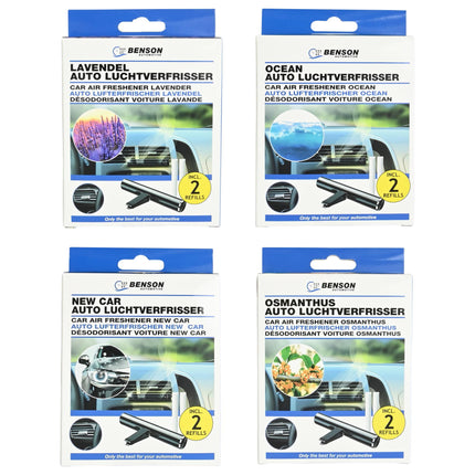 Auto luchtverfrisser aluminium mix display – Houder zwart, Materiaal Ijzer