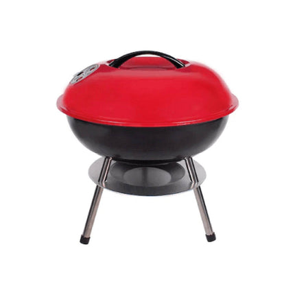 Kleine BBQ Bol ø 35x40 cm, ideaal voor houtskoolgrillen op balkon.