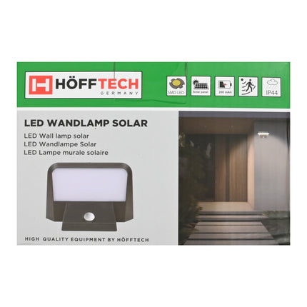LED wandlamp solar – Detectieafstand 3 - 5 m, Helderheid 800 lumen, LED 40 LED wit SMD