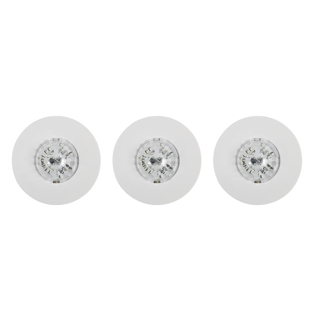 LED disco party licht met afstandsbediening 3 dlg – LED 12 stuks met RGB LED, 80 mm