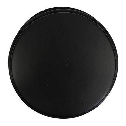 Zwarte RVS Deurstopper ø11 cm, Bescherming met Rubber, 1,1 kg