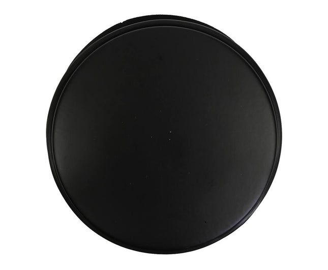Zwarte RVS Deurstopper ø11 cm, Bescherming met Rubber, 1,1 kg