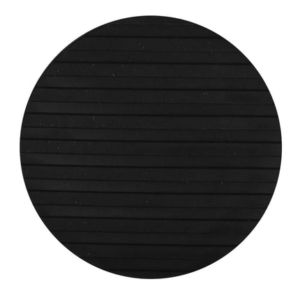 Deurstopper ø9 cm Zwart, RVS, 1,1 kg, Beschermt Vloeren en Muren