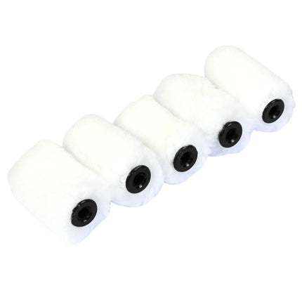 Lakroller set 5 cm vilt, ideaal voor nauwkeurig schilderen, 5 stuks