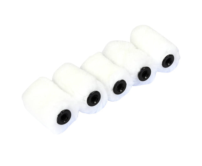Lakroller set 5 cm vilt, ideaal voor nauwkeurig schilderen, 5 stuks