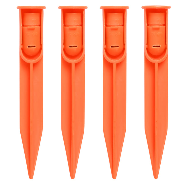 Tentharingen met licht 4 dlg – Inclusief 4 x LR41 batterijen, Afmeting 148 x 24 mm
