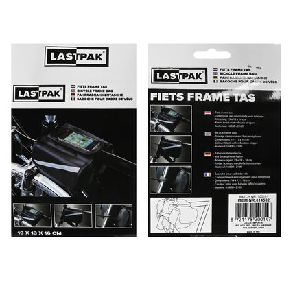 Fiets Frame Tas 19x13x16 cm, Reflectie & Telefoonvak, Veilig & Ruim