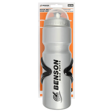 750ml Fiets Bidon + Houder, Inclusief Schroeven, BPA-vrij Plastic