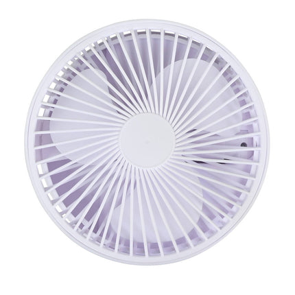 Opvouwbare Witte Ventilator, 3 Snelheden, Oplaadbaar, 800mAh Batterij