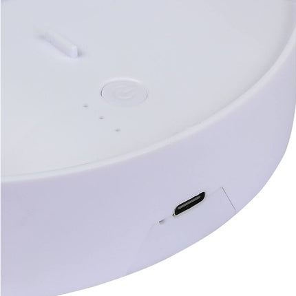 Opvouwbare Witte Ventilator, 3 Snelheden, Oplaadbaar, 800mAh Batterij