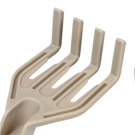 2-delige Tuingereedschap Set: Hark en Schep met Maatvoering, Beige