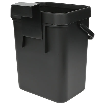 Prullenbak zwart – Inhoud 3 liter, Afmeting 16 x 13 x 20.5 cm, Gewicht 285 gr, Kleur zwart