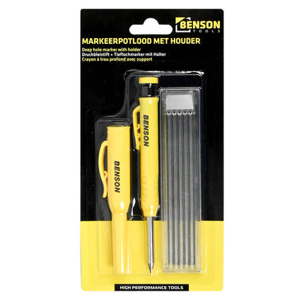 Markierstift 2B, 4 cm tief, 2,8 mm Mine, inkl. Halter und Spitzer