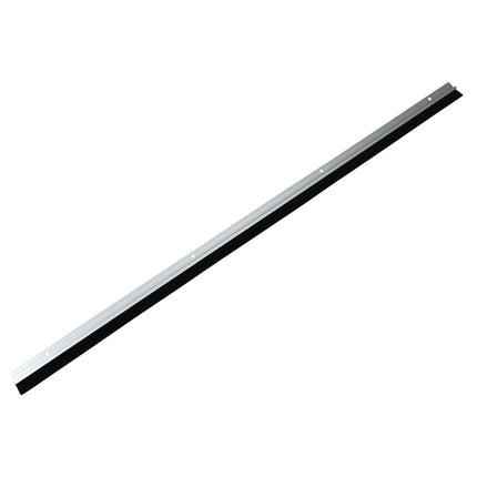 Tochtstrip borstel 100 cm aluminium zilver – Toepassing voor op onderzijde van deuren